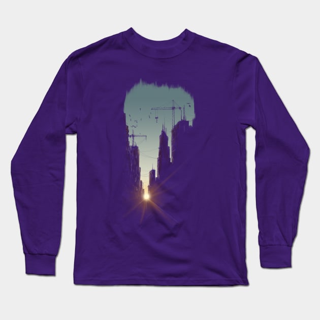 Concrete jungle Long Sleeve T-Shirt by flintsky